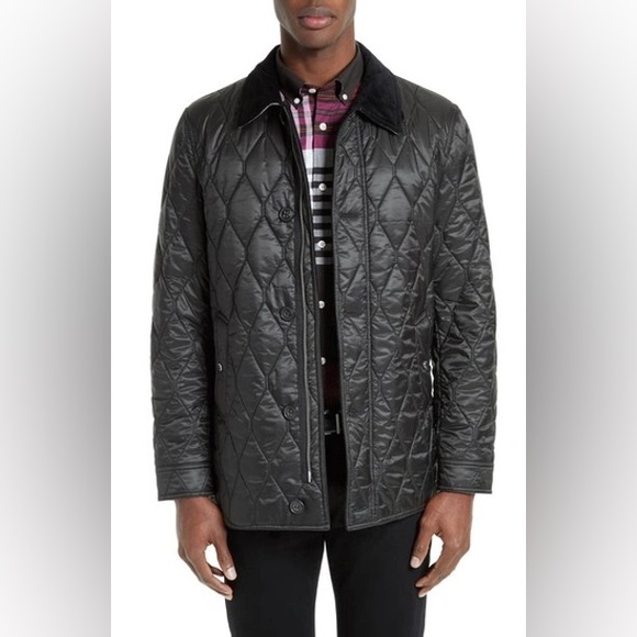 ⭐️ BURBERRY Gransworth Quilted JacketBlack⭐️AUTHENTIC